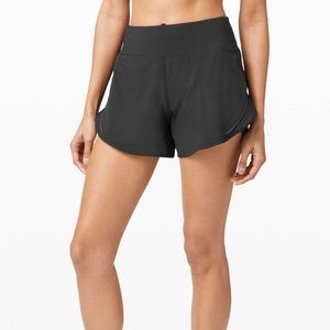Lululemon Run Off Route HR Short 4” *L, black, size 14